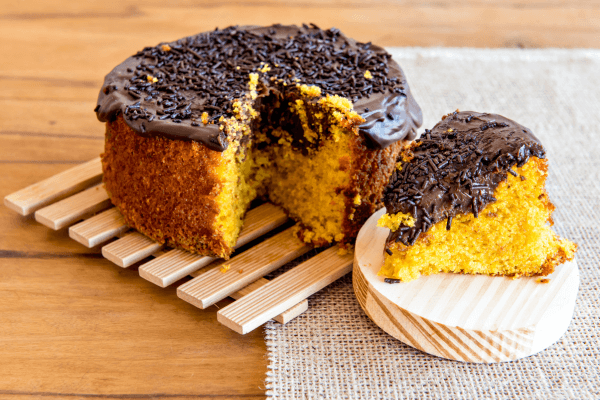 Bolo de Cenoura com Brigadeiro