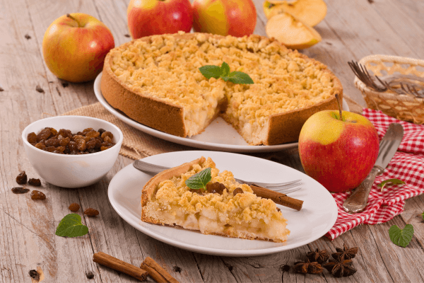 Torta de Maçã com Crumble