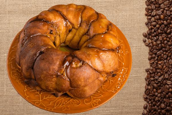 Bolo de café sem lactose