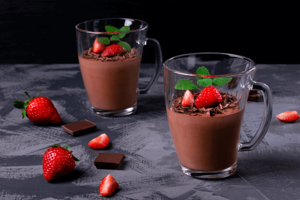 Mousse de chocolate light