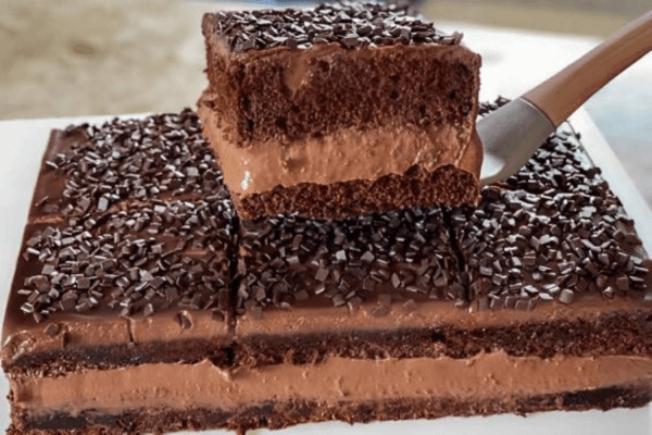 Bolo Gelado de Brigadeiro