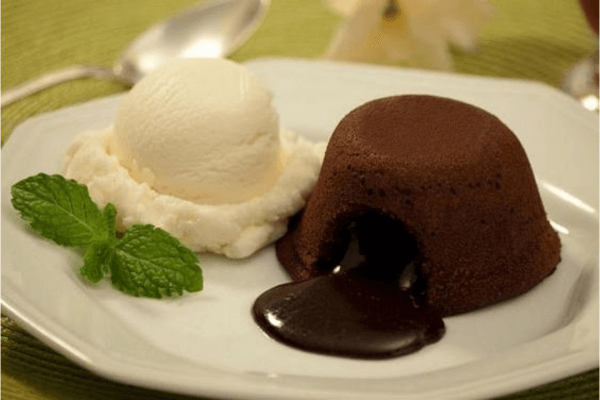 Petit Gateau na Airfryer