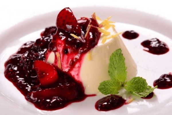 Panna Cotta de Frutas Vermelhas